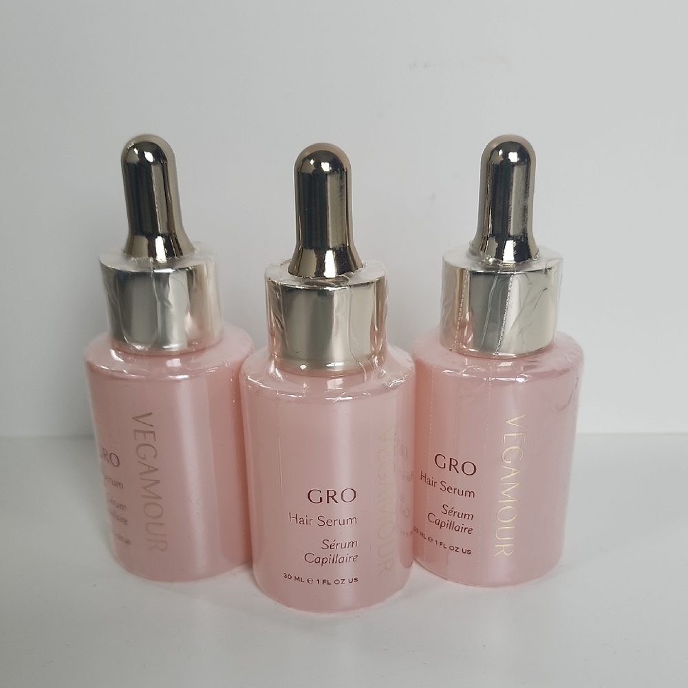 Vegamour GRO Hair Serum Trio - 3X BOTTLED DELUX SET New and Sealed